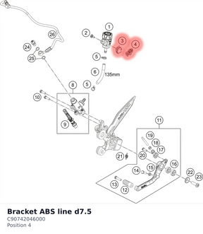 Diagram preview: Bracket ABS line d7.5 (C90742046000)