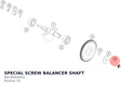 Diagram preview: SPECIAL SCREW BALANCER SHAFT (90130055003)