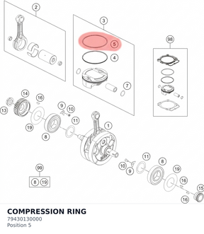Diagram preview: COMPRESSION RING (79430130000)