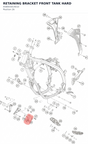 Diagram preview: RETAINING BRACKET FRONT TANK HARD (A58003014010)