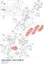 Diagram preview: FUEL HOSE 7.5X3.5 PER M. (60007316001)
