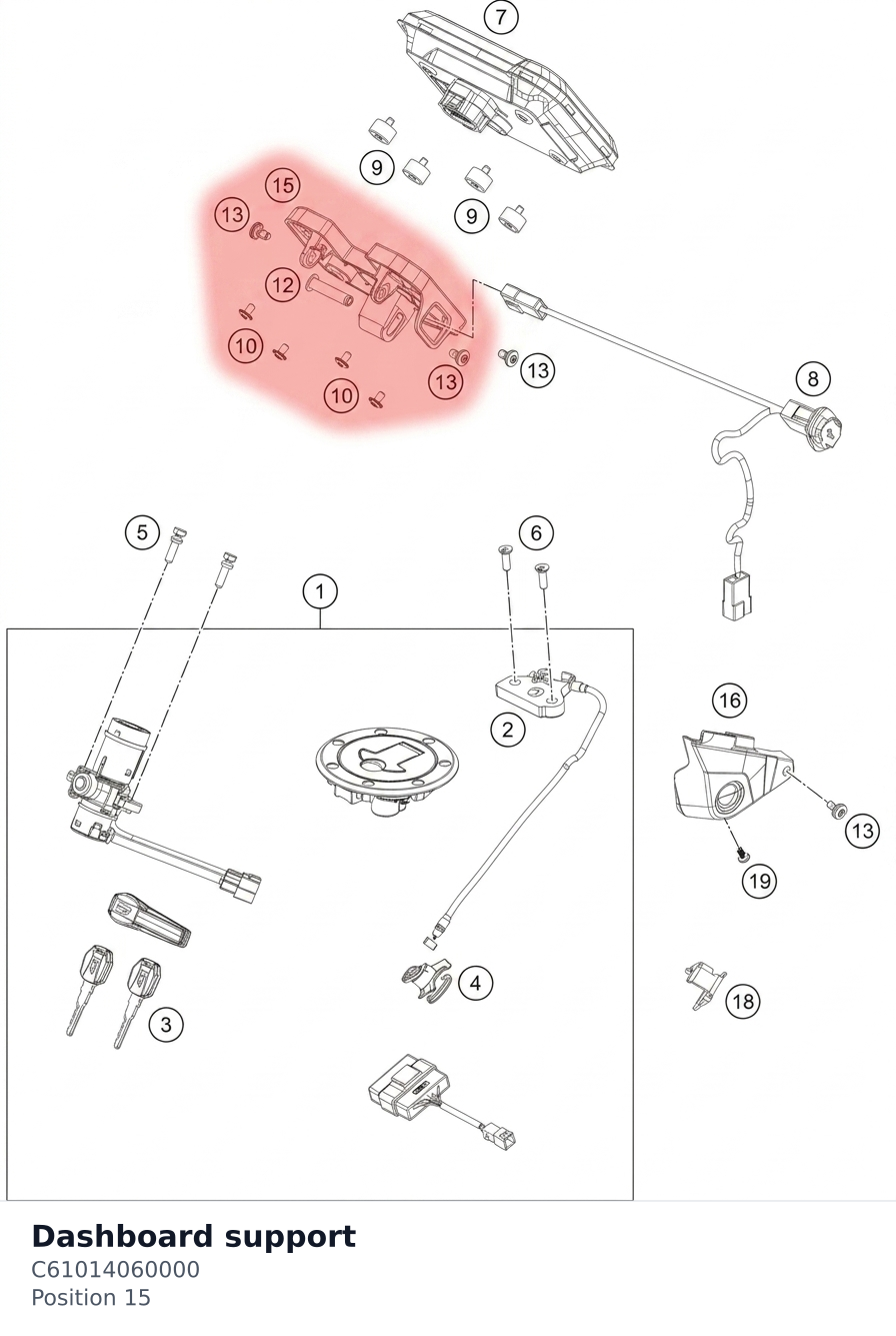 Diagram preview: Dashboard support (C61014060000)