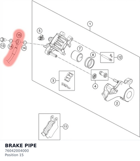 Diagram preview: BRAKE PIPE (76042004000)