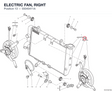 ELECTRIC FAN, RIGHT 55040411A diagram position