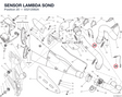 SENSOR LAMBDA SOND 55212092A diagram position