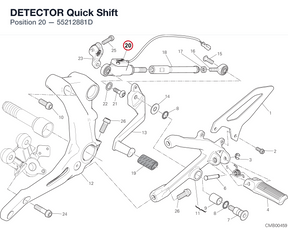DETECTOR Quick Shift 55212881D diagram position