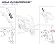 AIRBAG ACCELEROMETER LEFT 55213111B diagram position