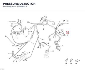 PRESSURE DETECTOR 55240021A diagram position