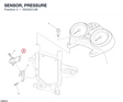 SENSOR, PRESSURE 55240312B diagram position