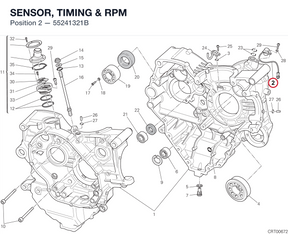 SENSOR, TIMING & RPM 55241321B diagram position