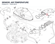 SENSOR, AIR TEMPERATURE 55241581A diagram position