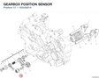 GEARBOX POSITION SENSOR 55243921A diagram position