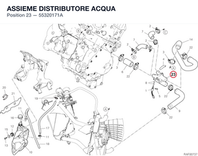 ASSIEME DISTRIBUTORE ACQUA 55320171A diagram position