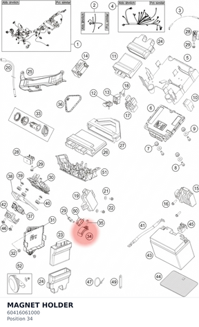 Diagram preview: MAGNET HOLDER (60416061000)