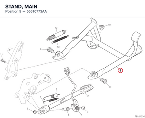 STAND, MAIN 55510773AA diagram position
