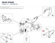 REAR STAND 55510881AA diagram position
