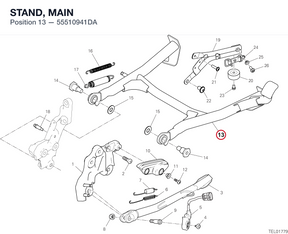 STAND, MAIN 55510941DA diagram position