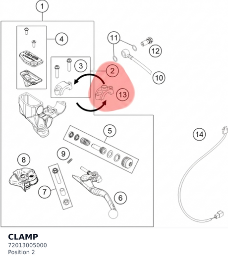 Diagram preview: CLAMP (72013005000)
