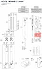 Diagram preview: SCREW CAP M24.5X1 CMPL. (S408800002S0000)