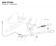 SIDE STAND 55610361A diagram position