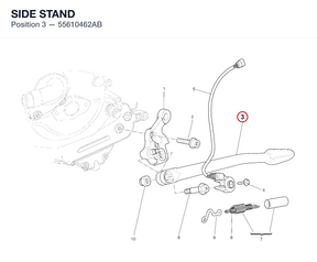 SIDE STAND 55610462AB diagram position