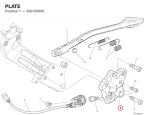 PLATE 55610583D diagram position