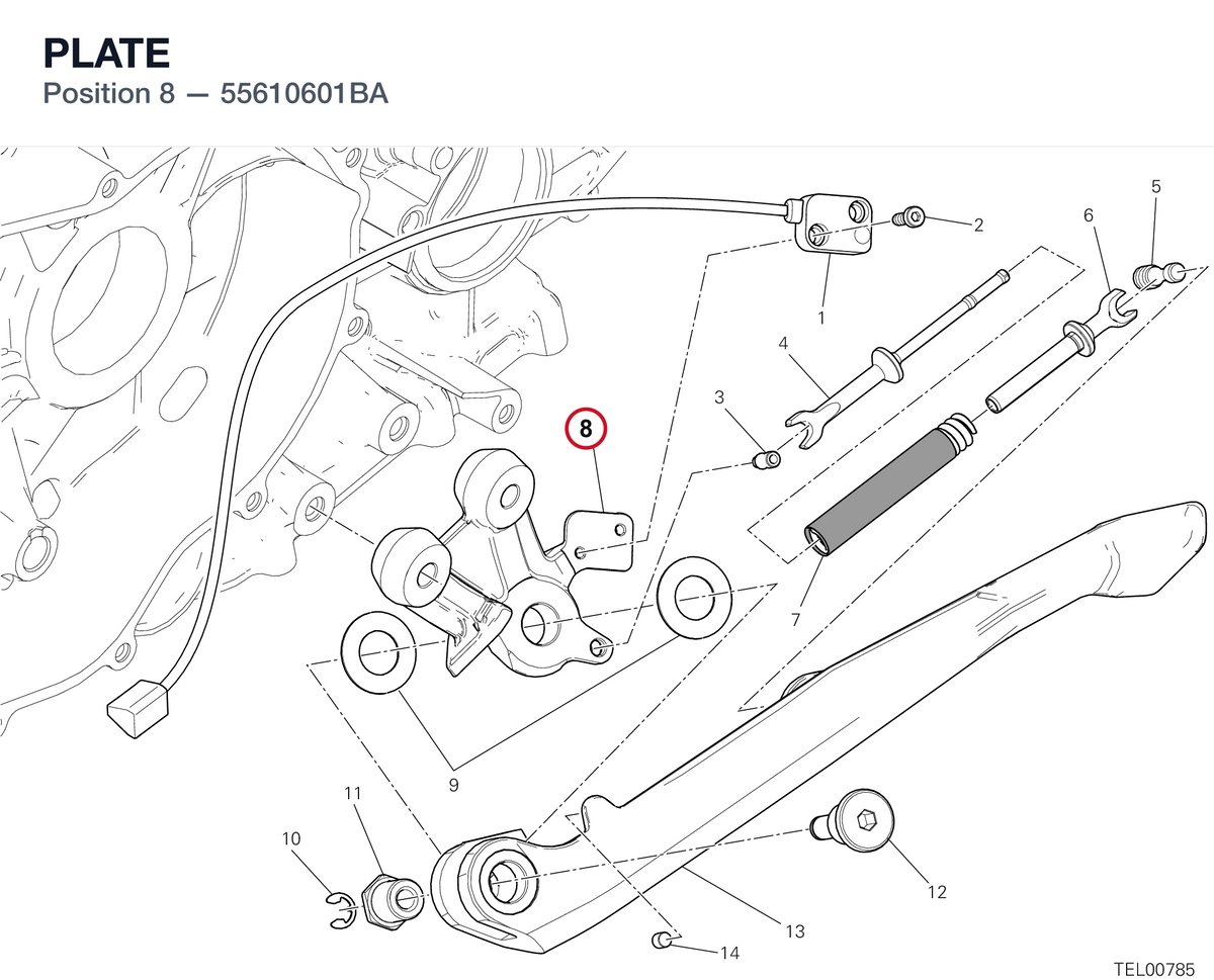 PLATE 55610601BA diagram position