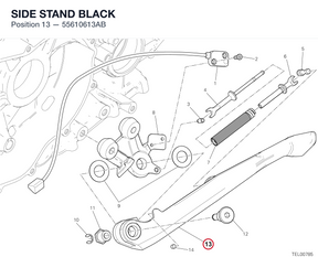 SIDE STAND BLACK 55610613AB diagram position
