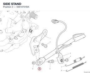 SIDE STAND 55610701BA diagram position