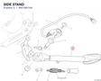 SIDE STAND 55610851AA diagram position
