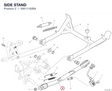 SIDE STAND 55611192BA diagram position