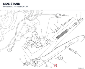SIDE STAND 55611261AA diagram position