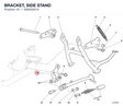 BRACKET, SIDE STAND 55620201A diagram position