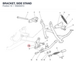 BRACKET, SIDE STAND 55620201C diagram position