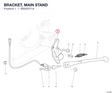 BRACKET, MAIN STAND 55620371A diagram position