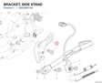 BRACKET, SIDE STAND 55620681AA diagram position
