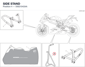 SIDE STAND 55621042AA diagram position