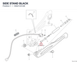 SIDE STAND BLACK 55621431AB diagram position