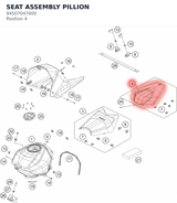 Diagram preview: SEAT ASSEMBLY PILLION (94507047000)