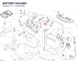 BATTERY HOLDER 55910132A diagram position