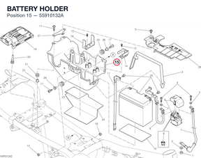 BATTERY HOLDER 55910132A diagram position