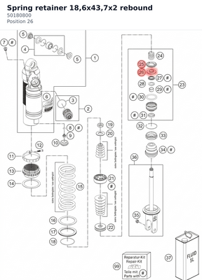 Diagram preview: Spring retainer 18,6x43,7x2 rebound (50180800)