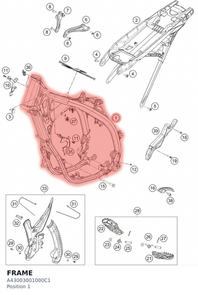 Diagram preview: FRAME (A43003001000C1)