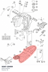 Diagram preview: SEAT COVER (60407040050)