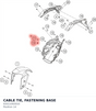 Diagram preview: CABLE TIE, FASTENING BASE (93011093010)