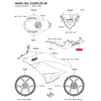 Kawasaki OEM – MARK,TAIL COVER,ZX-6R product image