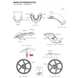 Kawasaki OEM – MARK,FR FENDER,KTRC product image