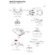 Kawasaki OEM – MARK,FR FENDER,KTRC product image
