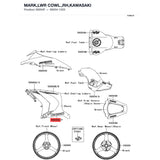 Kawasaki OEM – MARK,LWR COWL.,RH,KAW product image