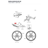 Kawasaki OEM – MARK,SHROUD,ER-6N product image